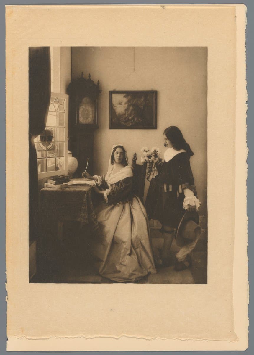 Genrevoorstelling gebaseerd op de schilderijen van Jan Vermeer