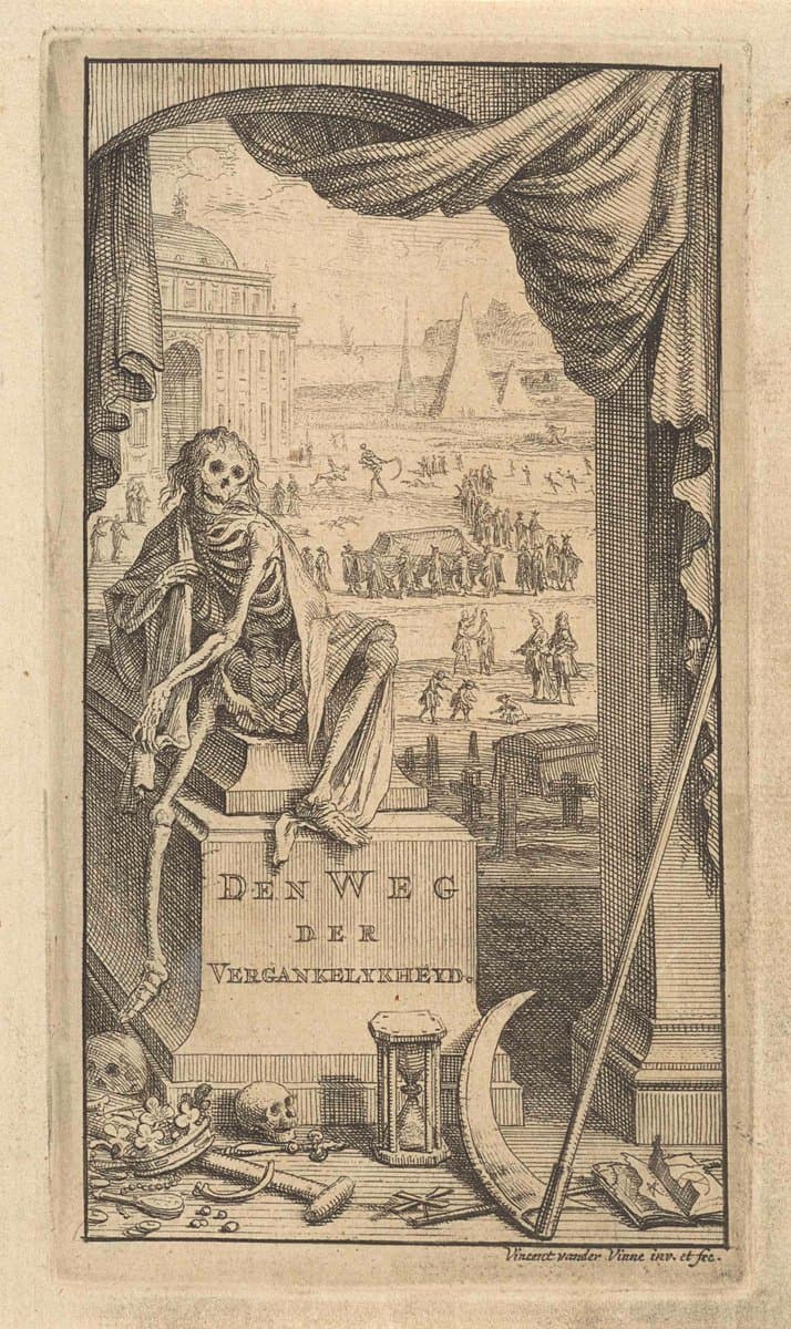 Dood op een sarcofaag